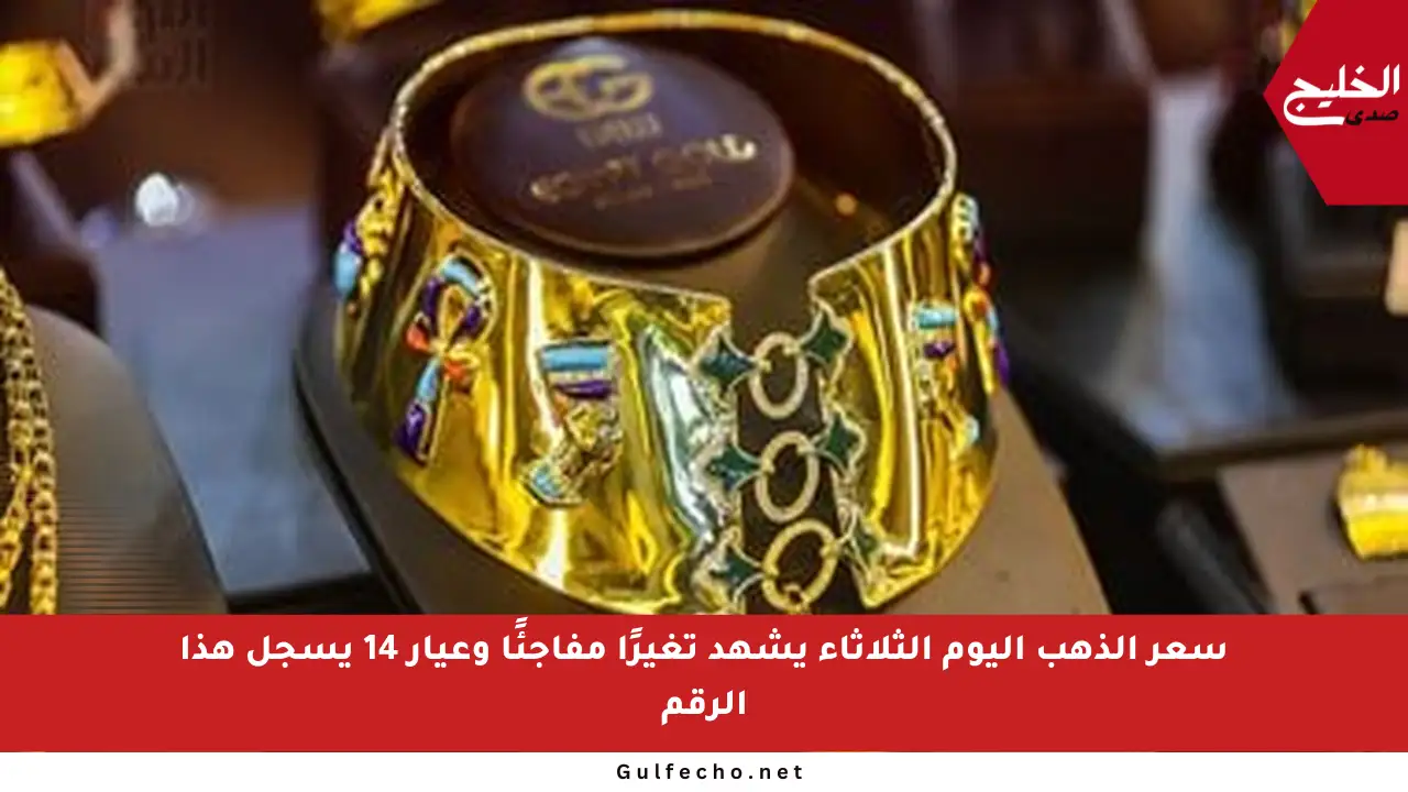 سعر الذهب اليوم الثلاثاء يشهد تغيرًا مفاجئًا وعيار 14 يسجل هذا الرقم